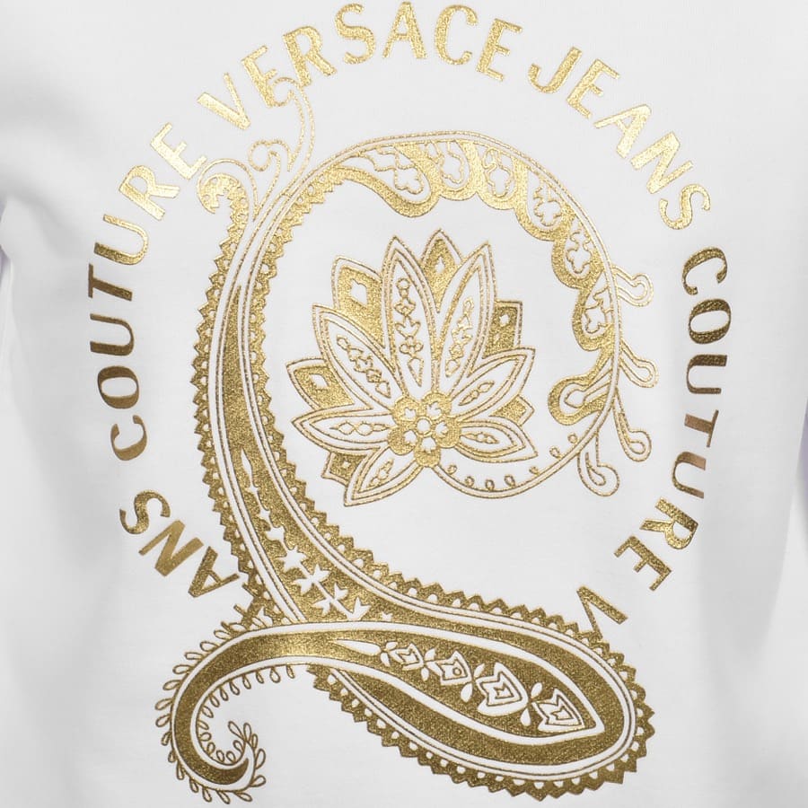 Alternative Image for ProductVersace Jeans Couture Pullover Logo Hoodie White3